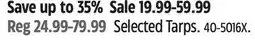 Canadian Tire Certified Selected Tarps offer