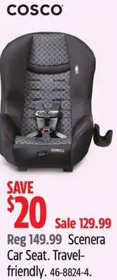 Canadian Tire Cosco Scenera Car Seat offer