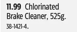Canadian Tire Chlorinated Brake Cleaner, 525g offer