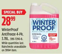 Canadian Tire WinterProof Antifreeze offer