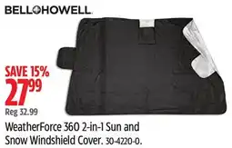 Canadian Tire WeatherForce 360 2-in-1 Sun and Snow Windshield Cover offer