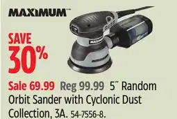 Canadian Tire MAXIMUM 5˝ Random Orbit Sander with Cyclonic Dust Collection offer
