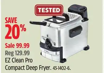 Canadian Tire EZ Clean Pro Compact Deep Fryer offer
