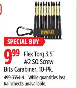 Canadian Tire 2 SQ Screw Bits Carabiner offer