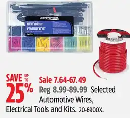 Canadian Tire Motomaster Selected Automotive Wires offer