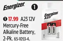 Canadian Tire Energizer A23 12V Mercury-Free Alkaline Battery offer