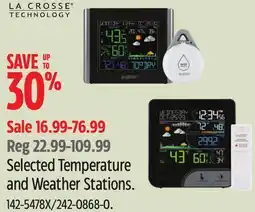 Canadian Tire Temperature and Weather Stations offer