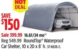 Canadian Tire RoundTop Waterproof Car Shelter Shelterlogic offer