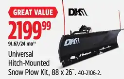 Canadian Tire Universal Hitch-Mounted Snow Plow Kit offer
