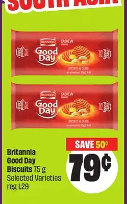 Chalo FreshCo Britannia Good Day Biscuits 75 g Selected Varieties offer