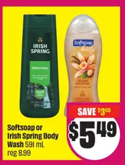 Chalo FreshCo Softsoap or Irish Spring Body Wash 591 mL offer