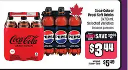 Chalo FreshCo Coca-Cola or Pepsi Soft Drinks 6x710 mL Selected Varieties offer