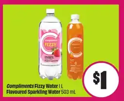 Chalo FreshCo Compliments Fizzy Water 1 L Flavoured Sparkling Water 503 mL offer