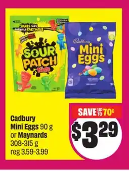 Chalo FreshCo Cadbury Mini Eggs 90 g or Maynards 308-315 g offer
