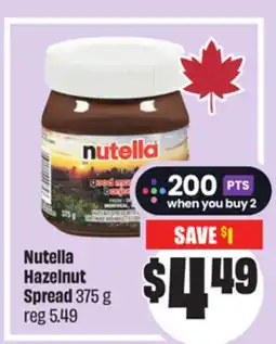 Chalo FreshCo Nutella Hazelnut Spread 375 g offer
