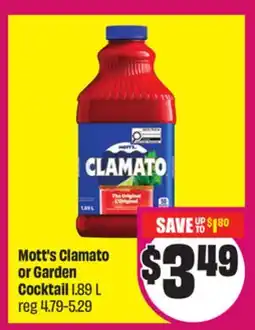 Chalo FreshCo Mott's Clamato or Garden Cocktail 1.89 L offer