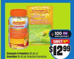 Chalo FreshCo Emergen-C Powders 30 pk or Gummies 18-45 pk Selected Varieties offer