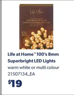 Real Canadian Superstore LIFE AT HOME 100'S 8MM SUPERBRIGHT LED LIGHTS offer