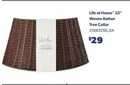 Real Canadian Superstore LIFE AT HOME 22 WOVEN RATTAN TREE COLLAR offer
