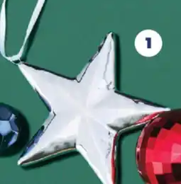 Real Canadian Superstore CERAMIC SILVER STAR ORNAMENT offer