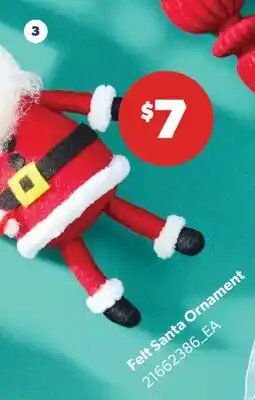 Real Canadian Superstore FELT SANTA ORNAMENT offer