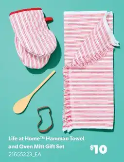 Real Canadian Superstore LIFE AT HOME HAMMAN TOWEL AND OVEN MITT GIFT SET offer