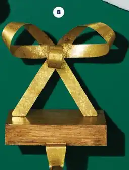 Real Canadian Superstore LIFE AT HOME ANTIQUED BOW STOCKING HOLDER offer