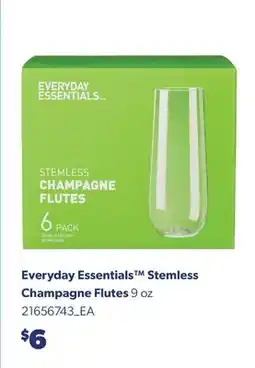 Real Canadian Superstore EVERYDAY ESSENTIALS STEMLESS CHAMPAGNE FLUTES 9 OZ offer