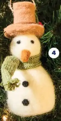 Real Canadian Superstore FELT SNOWMAN ORNAMENT offer