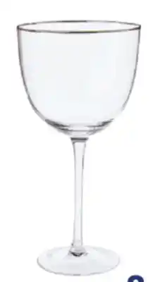 Real Canadian Superstore LIFE AT HOME SILVER RIM GLASS GOBLET offer