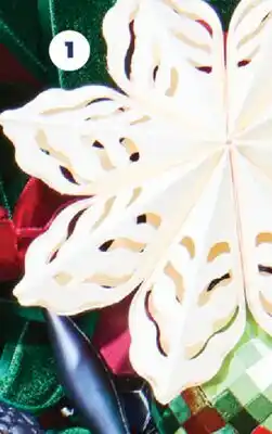 Real Canadian Superstore 3CT 5 PAPER SNOWFLAKE ORNAMENTS offer