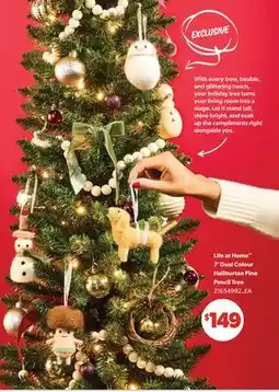 Real Canadian Superstore LIFE AT HOME 7' DUAL COLOUR HALIBURTAN PINE PENCIL TREE offer