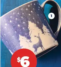 Real Canadian Superstore LIFE AT HOME SNOWFALL DEER MUG offer