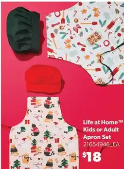 Real Canadian Superstore LIFE AT HOME KIDS OR ADULT APRON SET offer