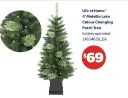 Real Canadian Superstore LIFE AT HOME 4' MELVILLE LAKE COLOUR CHANGING PORCH TREE offer