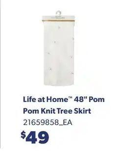 Real Canadian Superstore LIFE AT HOME 48 POM POM KNIT TREE SKIRT offer