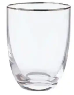 Real Canadian Superstore LIFE AT HOME SILVER RIM GLASS DOF offer