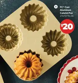 Real Canadian Superstore PC CAST ALUMINUM CAKELET PAN offer