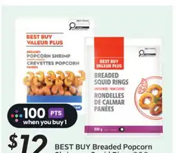Sobeys BEST BUY Breaded Popcorn Shrimp or Squid Rings offer