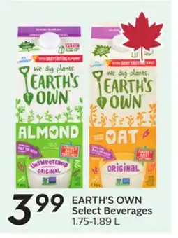 Sobeys EARTH'S OWN Select Beverages offer