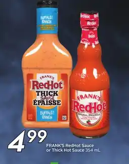 Sobeys FRANK'S RedHot Sauce or Thick Hot Sauce offer