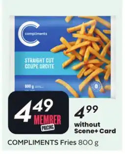 Sobeys COMPLIMENTS Fries offer