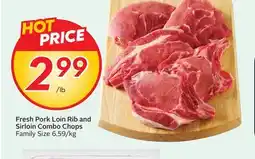 Sobeys Fresh Pork Loin Rib and Sirloin Combo Chops offer