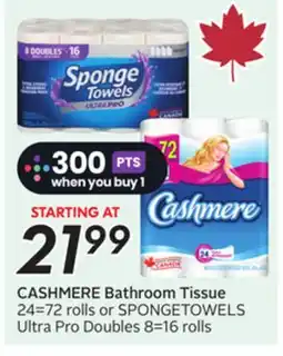 Sobeys CASHMERE Bathroom Tissue offer