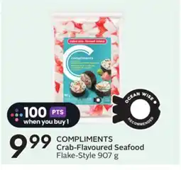 Sobeys COMPLIMENTS Crab-Flavoured Seafood offer