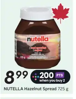 Sobeys NUTELLA Hazelnut Spread offer