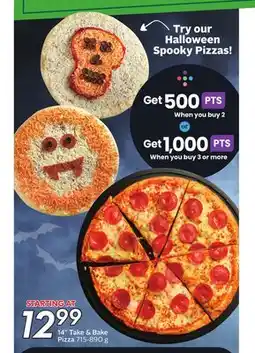 Sobeys 14 Take & Bake Pizza offer