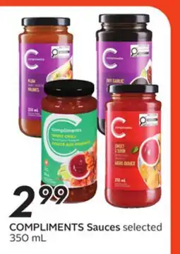 Sobeys COMPLIMENTS Sauces offer