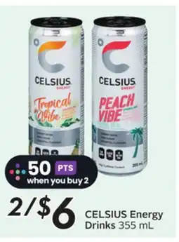 Sobeys CELSIUS Energy Drinks offer