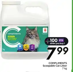 Sobeys COMPLIMENTS Scoopable Cat Litter offer